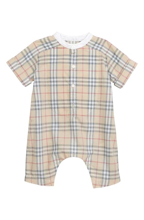 burberry baby boy romper|Burberry baby sale outlet.